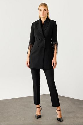 کت مشکی زنانه رگولار Moda İlgi - کد 878278445