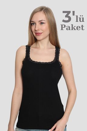 رکابی مشکی زنانه %100 پنبه Arma Yıldız - کد 466322115