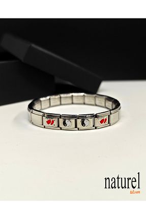 دستبند استیل (فولاد) متالیک زنانه استیل (فولاد) Naturel Tılsım - کد 756752614