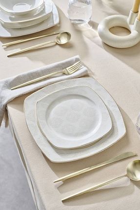 سرویس غذاخوری سفید 6 نفره Karaca - کد 878318384