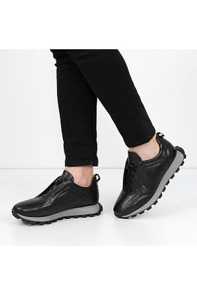 کفش اسنیکر مشکی مردانه چرم اصل Celal Gültekin - کد 878310157
