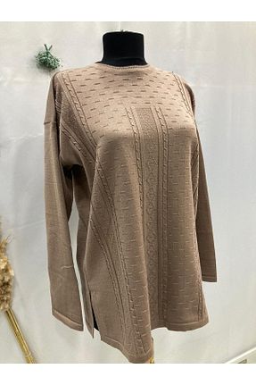 پلیور بژ زنانه رگولار FATELLA - کد 884245517