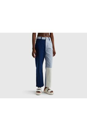 شلوار آبی زنانه پنبه ای United Colors of Benetton - کد 736040079