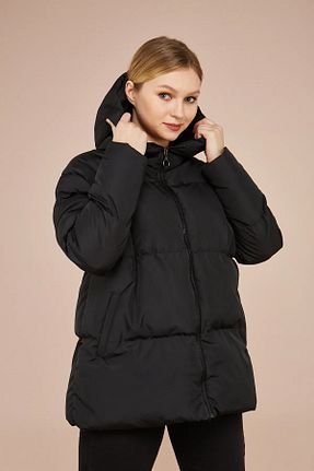 کاپشن مشکی زنانه رگولار BİYOGRAF - کد 878365849