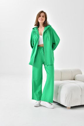 ست بالاتنه و پائین تنه آبی زنانه بافتنی Garmi - کد 816939429
