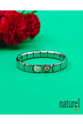 دستبند استیل (فولاد) متالیک زنانه استیل (فولاد) Naturel Tılsım - کد 753736146