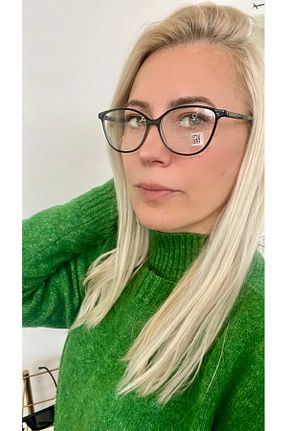 عینک محافظ نور آبی مشکی زنانه 53 Jasmin - کد 878421862