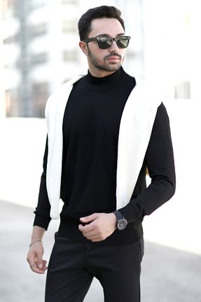 پلیور مشکی مردانه Saç Örgü JB John Borners - کد 866941422