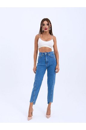 شلوار جین آبی زنانه پاچه تنگ Womengrom - کد 878527501