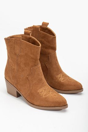 بوت / نیم بوت قهوه ای زنانه چرم مصنوعی sedora shoes - کد 878525117