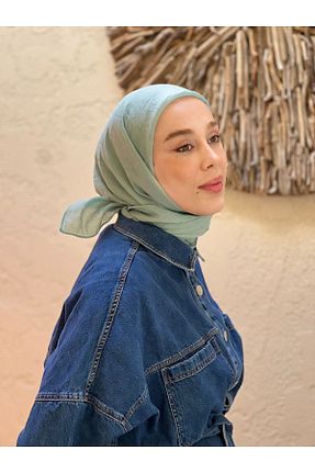 روسری سبز پلی استر Modakaşmir - کد 878532585