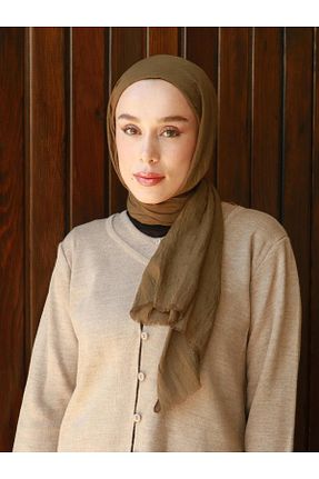 شال سبز زنانه پنبه ای Modakaşmir - کد 878532101