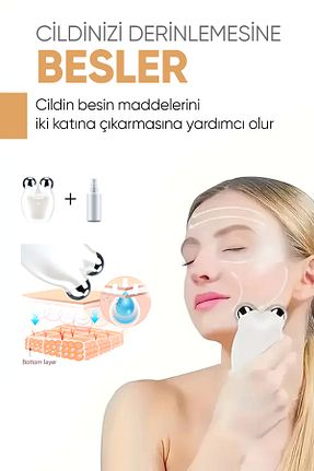 ابزار ماساژ صورت سفید Elektronik hb skin care - کد 878530233