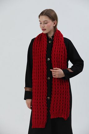 گردنی قرمز زنانه تریکو Sheilar - کد 791223235