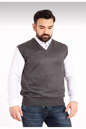 سوئیتر طوسی مردانه پشمی Genel Markalar - کد 878542749