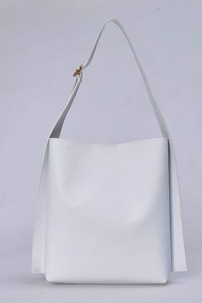 کیف دوشی سفید زنانه چرم مصنوعی bag&more - کد 878535236
