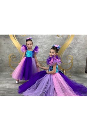 لباس بنفش بچه گانه بافتنی RAPAPA - کد 839648238