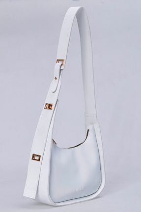 کیف دوشی سفید زنانه چرم مصنوعی bag&more - کد 878549330