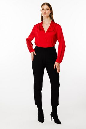 شلوار مشکی زنانه پارچه Ekol - کد 867583805