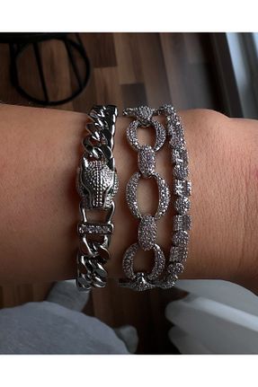 دستبند جواهر زنانه زیرکن Pinardesign - کد 878558585