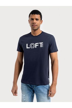 تیشرت سرمه ای مردانه رگولار Loft - کد 816440870