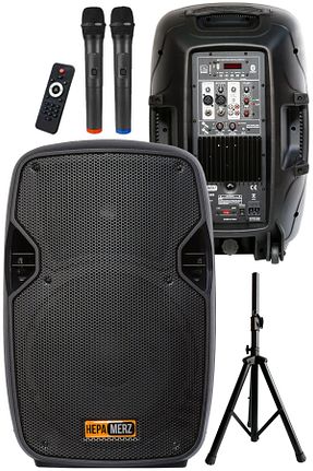 اسپیکر بلوتوث مشکی Hepa-Merz - کد 878584836