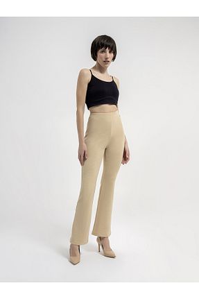 ساق شلواری بژ زنانه بافتنی Loft - کد 809187255