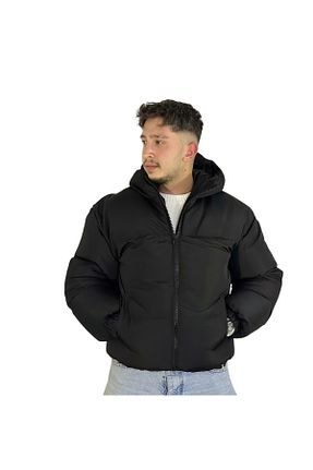 کاپشن مشکی زنانه اورسایز ykc fashıon - کد 878598759