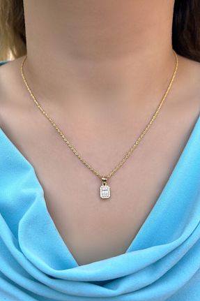 گردنبند طلا طلائی زنانه 14 عیار Altınaşkı - کد 815915879