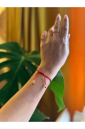 دستبند جواهر قرمز زنانه روکش طلا Atelier Çağla - کد 878602320