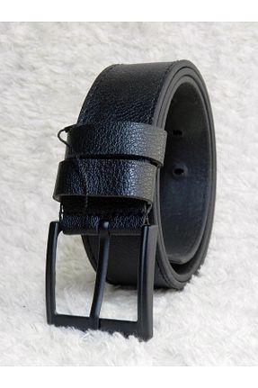 کمربند مشکی مردانه چرم مصنوعی Shine Leather - کد 878601497