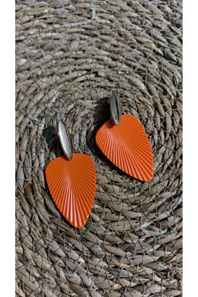گوشواره جواهر نارنجی لزران Fasion Jewelry - کد 860506898
