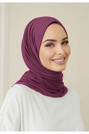 روسری بنفش %100 پنبه Güneş - کد 870677182