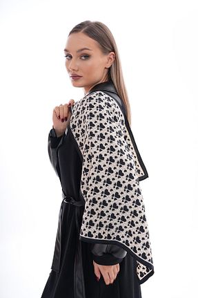 دستمال گردن مشکی زنانه مخلوط پلی استر MARBERRY - کد 878636321