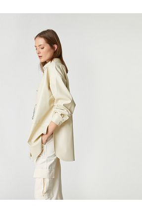 کاپشن نباتی زنانه رگولار Koton - کد 639834729
