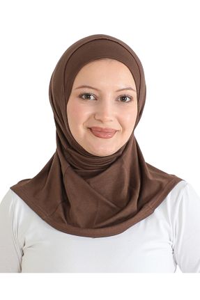 روسری قهوه ای پنبه ای Modish Group - کد 878679573