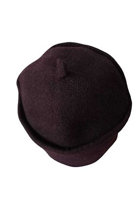 کلاه پشمی زرشکی مردانه کشمیر balkonda - کد 877720874
