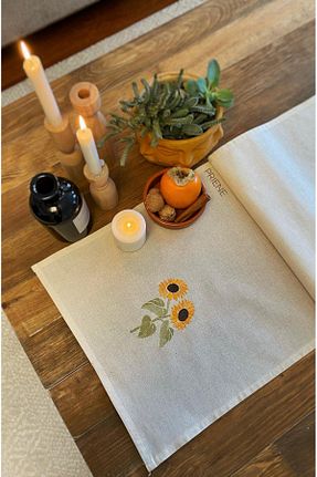 سرویس آمریکائی نارنجی مستطیل Priene Home Textile - کد 878704521