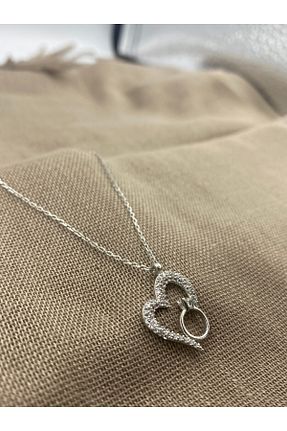 گردنبند نقره سفید زنانه 925 عیار SURA SILVER - کد 878724630