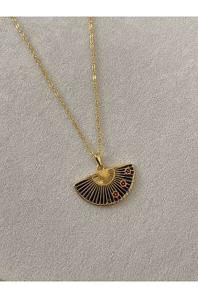 گردنبند جواهر طلائی زنانه روکش طلا ATELİERGONCA - کد 878722589