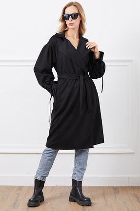 ترنچکت مشکی زنانه بدون آستر DPARİS - کد 878786032