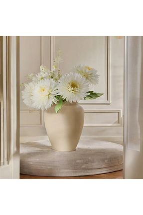 گلدان بژ سرامیک Lui Tasarım - کد 871348736