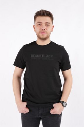 تیشرت مشکی مردانه رگولار Cazador - کد 798000379