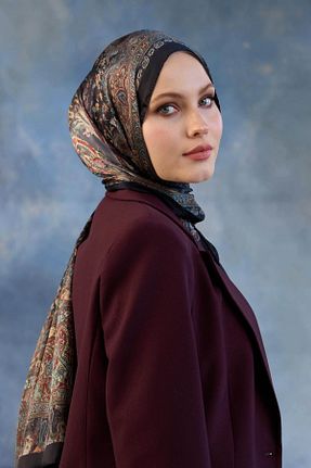 شال مشکی زنانه پنبه پلی استر İpekhan - کد 878837636