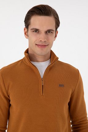 سوئیشرت قهوه ای مردانه ساده U.S. Polo Assn. - کد 878913339