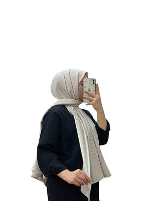 شال بژ زنانه پنبه ای LOSYANA - کد 878908010