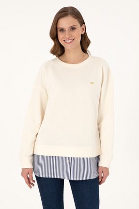 سوئیشرت بژ زنانه ساده U.S. Polo Assn. - کد 878934904