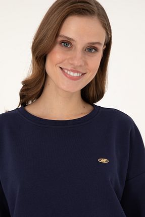 سوئیشرت سرمه ای زنانه ساده U.S. Polo Assn. - کد 878934863