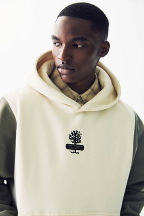 سوئیشرت بژ مردانه چاپی Pull & Bear - کد 878951497
