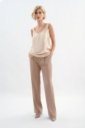 بلوز بژ زنانه ساده Escada - کد 878952153